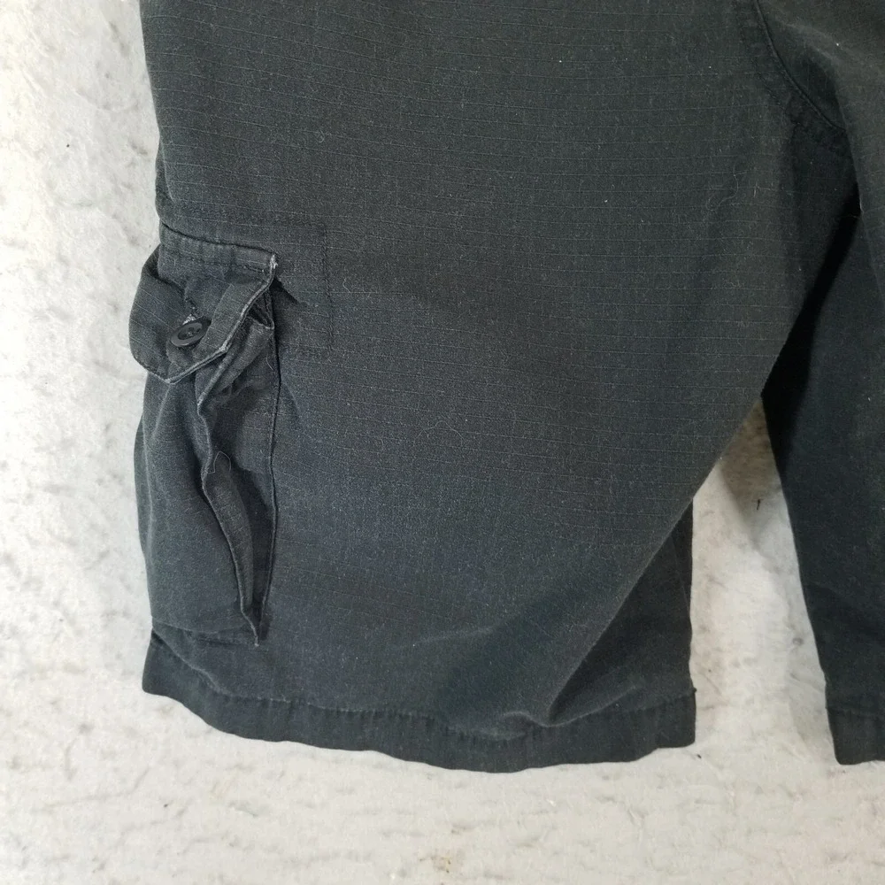 Polo Ralph Lauren cargo hiking shorts youth 18 black 29 x 12 cotton ripstop